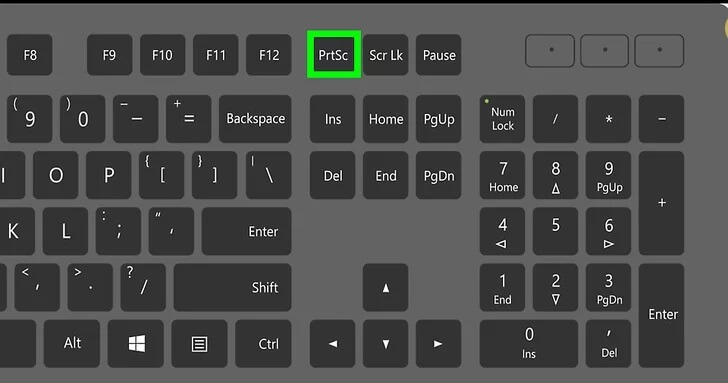 где находится кнопка PrtSc